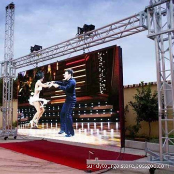 Tourgo Aluminium LED screen hanging truss,spigot truss